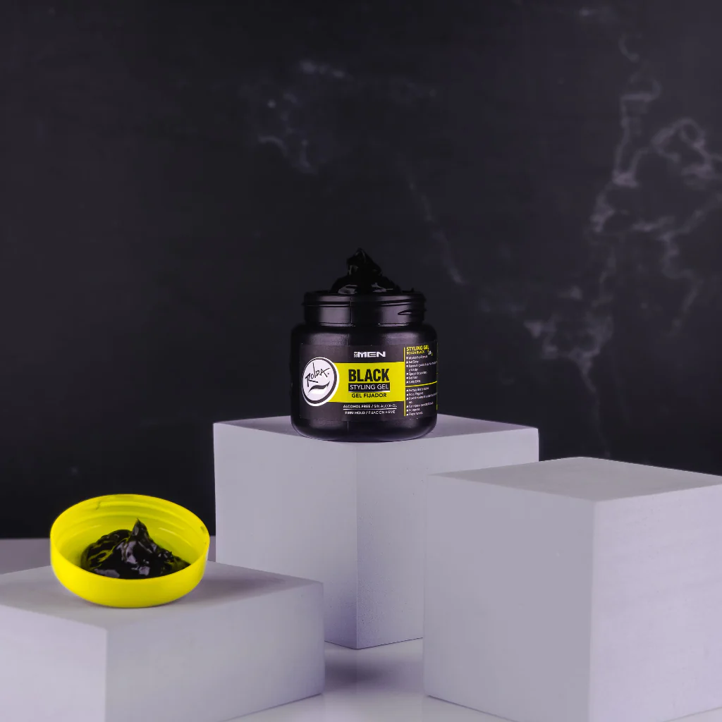 Rolda - Black Styling gel fijador, no deja residuos y matiza canas. For men 120 gr